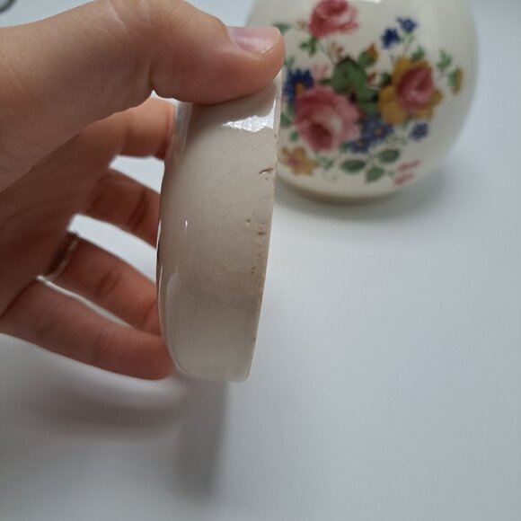 Sadler England Floral Design Ceramic Ginger Jar Lidded Storage Dish - Picture 13 of 16